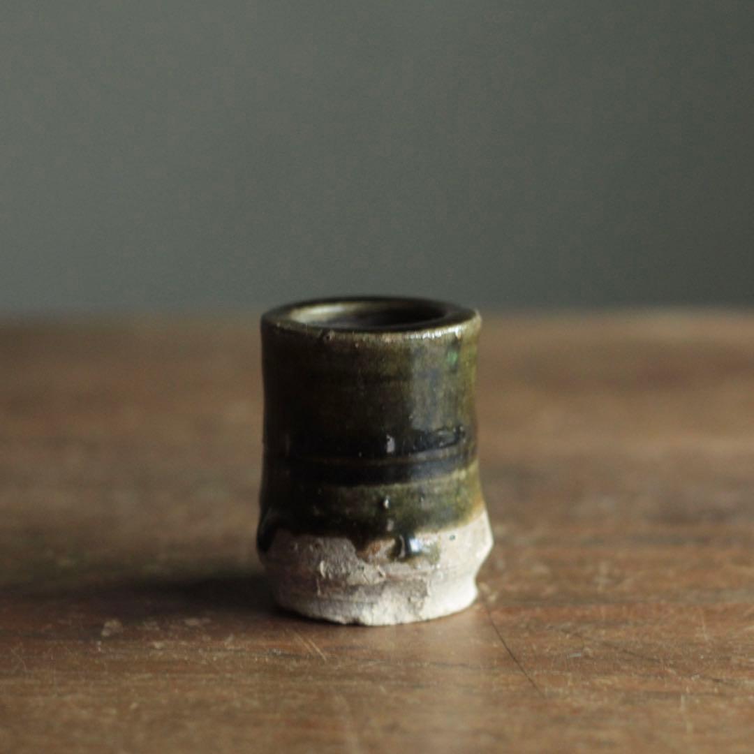 織部 筒香炉 野香炉 江戸時代 古美術 古道具 アンティーク