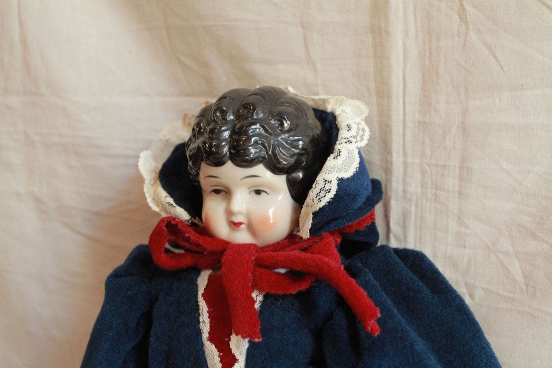 アンティーク　チャイナヘッドドール　ビスクドール