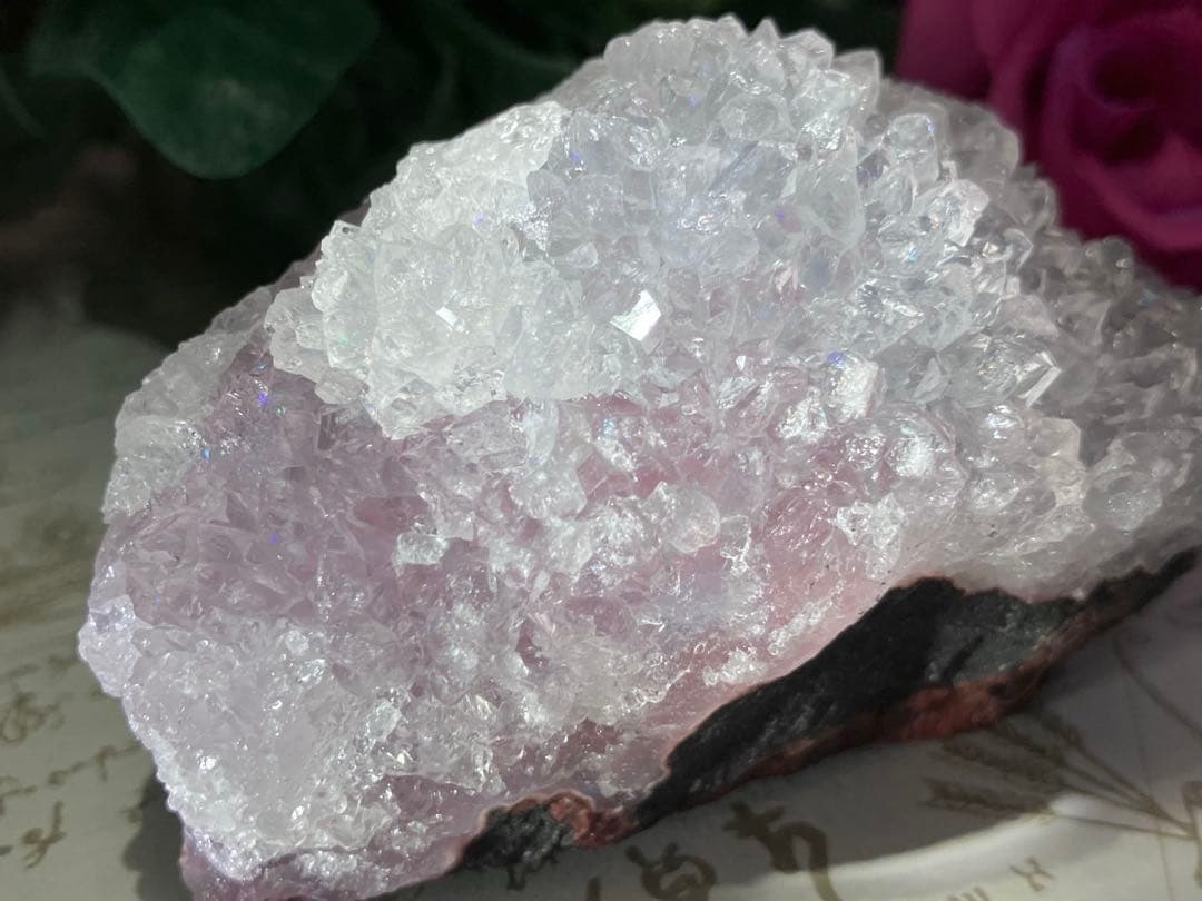 超希少✨ ピンクアナンダライト　アメジスト　水晶　レインボークォーツ　クリスタル