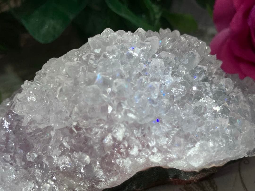 超希少✨ ピンクアナンダライト　アメジスト　水晶　レインボークォーツ　クリスタル