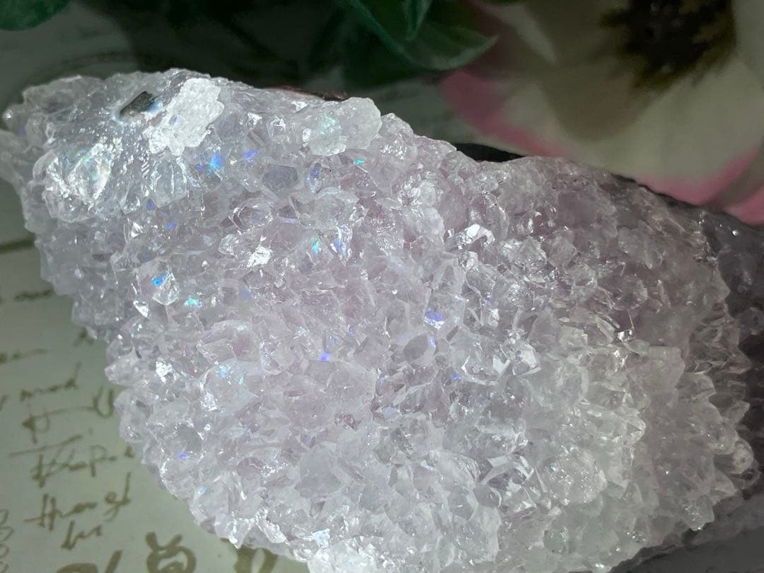 超希少✨ ピンクアナンダライト　アメジスト　水晶　レインボークォーツ　クリスタル