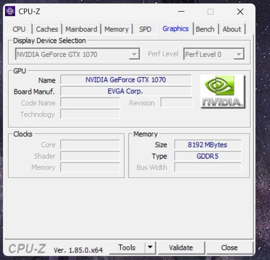 EVGA GeForce GTX1070 SC 8GB【訳あり・ジャンク】