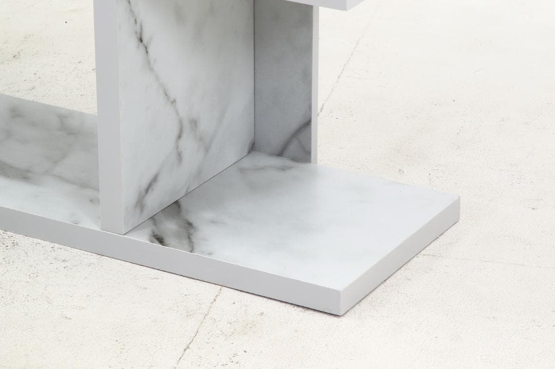 オープンシェルフ５段幅広　大理石柄　幅120ｃｍ×高さ143.5ｃｍ