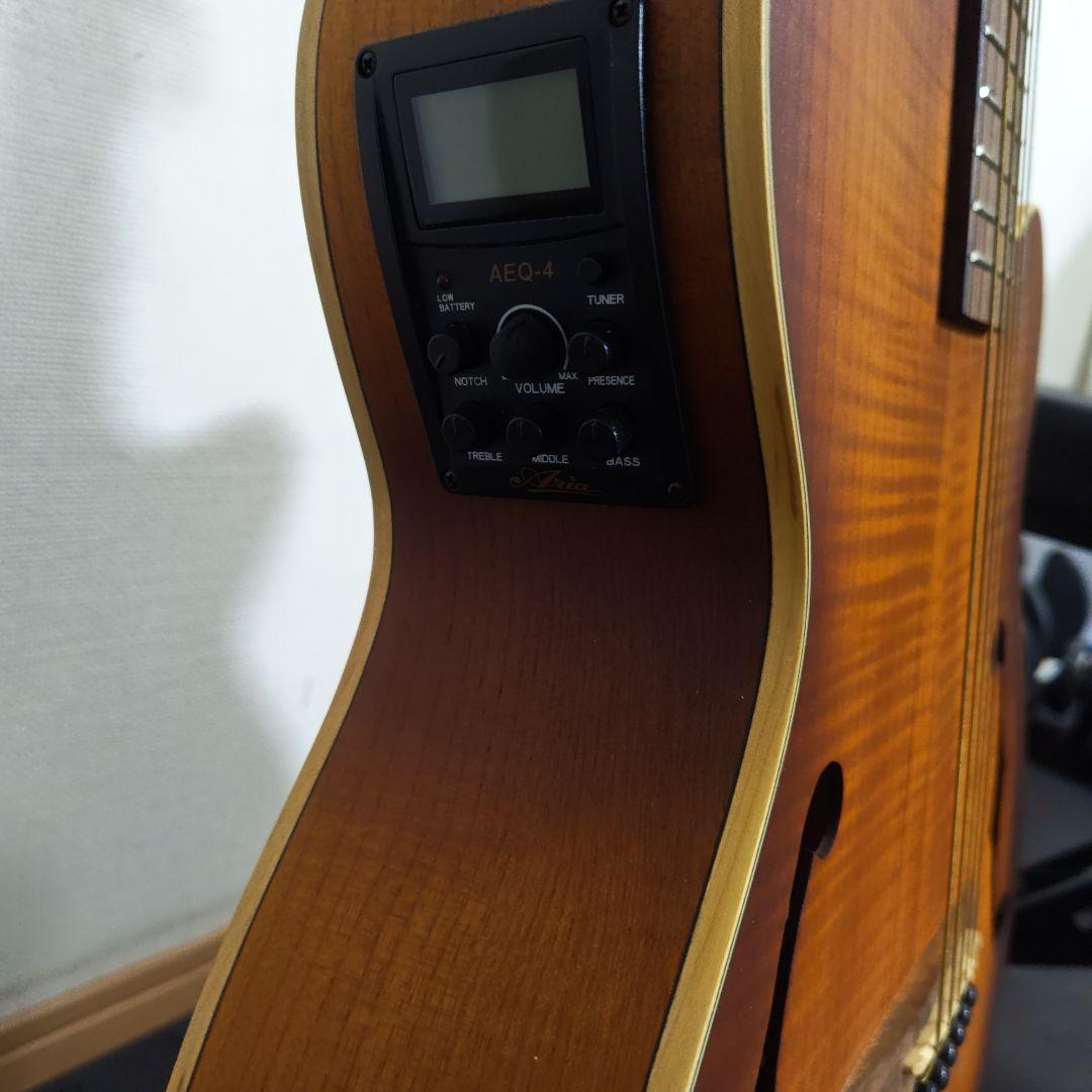 Aria アコースティックギター ブラウン　エレアコ