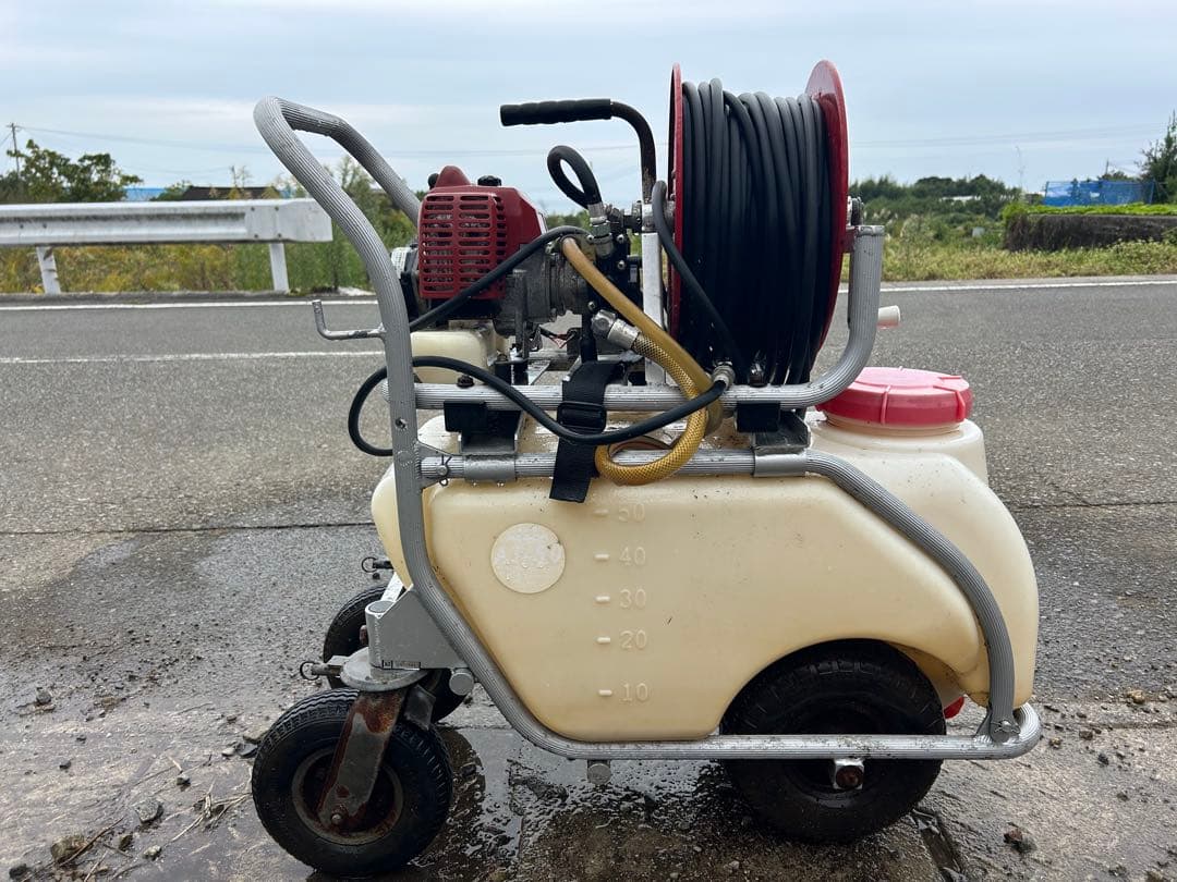 宮崎　アサバ　小型動力散布機　キャリー動噴 AT-50 噴霧器 ホースノズル付き