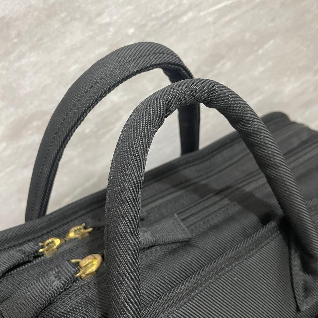 美品✨ ポーター テンション 2層式 2way 黒 ビジネスバッグ　自立
