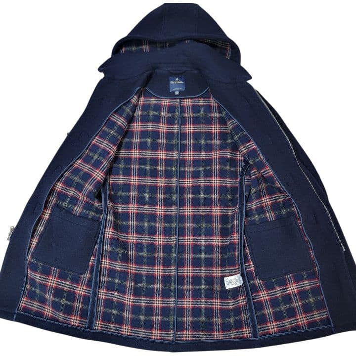 圧巻 ダブルフェイス生地 ブルックスブラザーズ 羊毛100% ダッフルコート