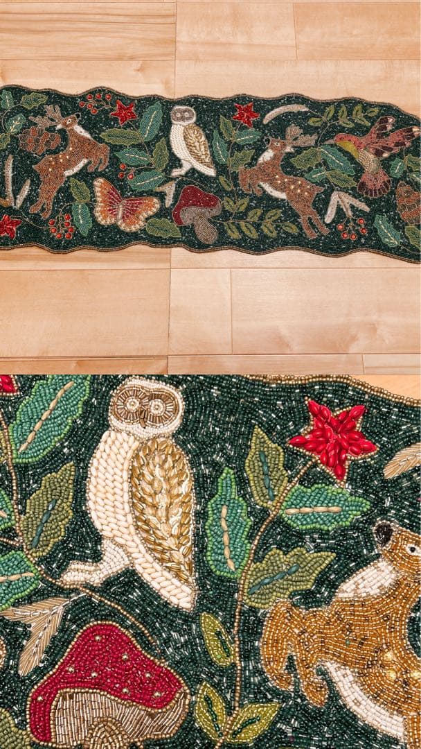 【送料無料・翌日発送】アメリカ クリスマス ホリデー テーブルランナー