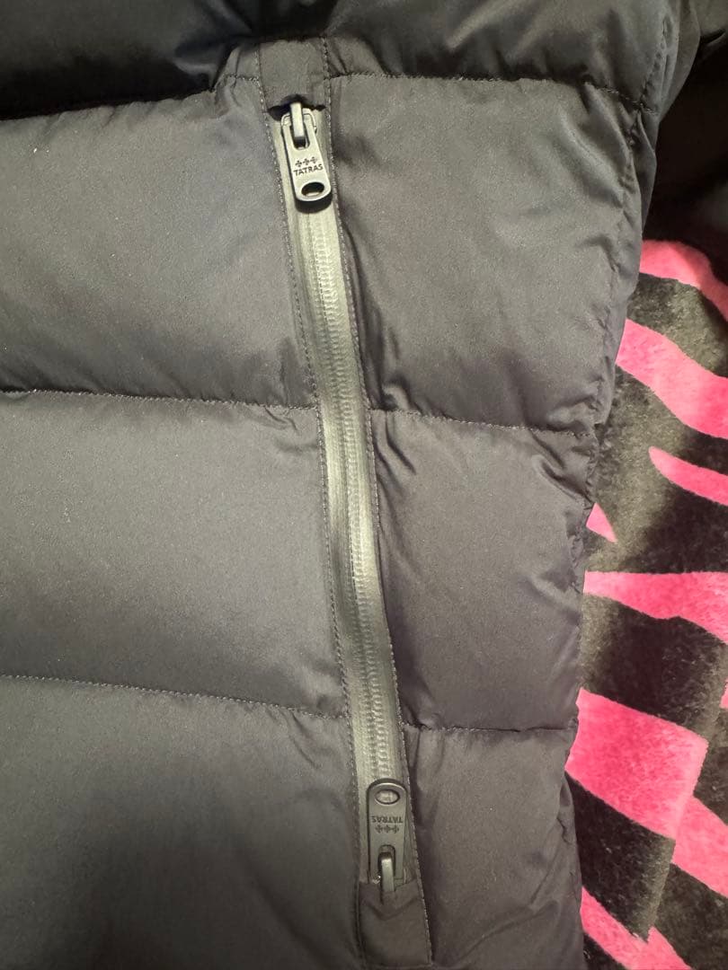 最安！TATRAS ブラック タトラスダウンジャケット フード付き03 Lサイズ