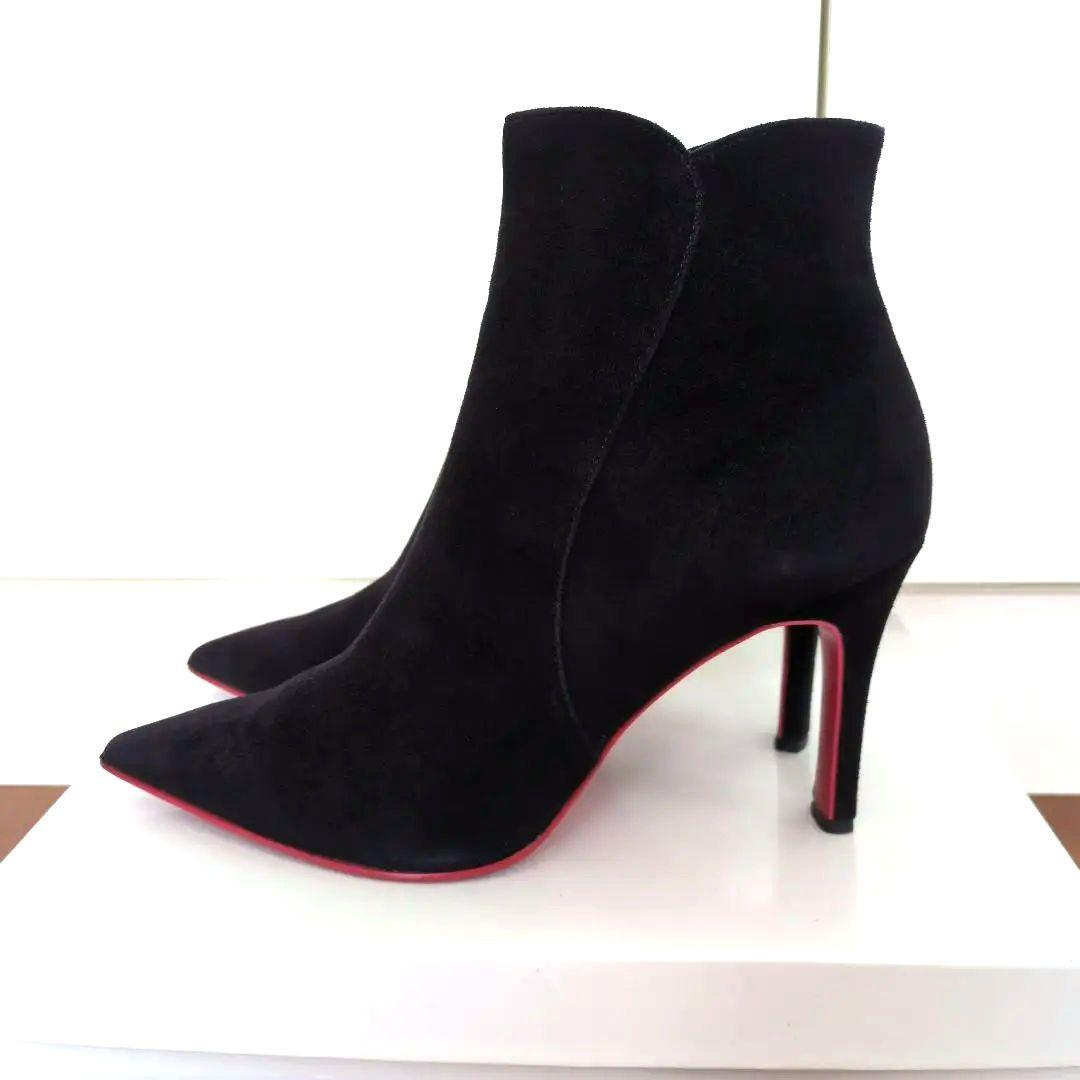 ダイアナ ショートブーツ スエードシルキー