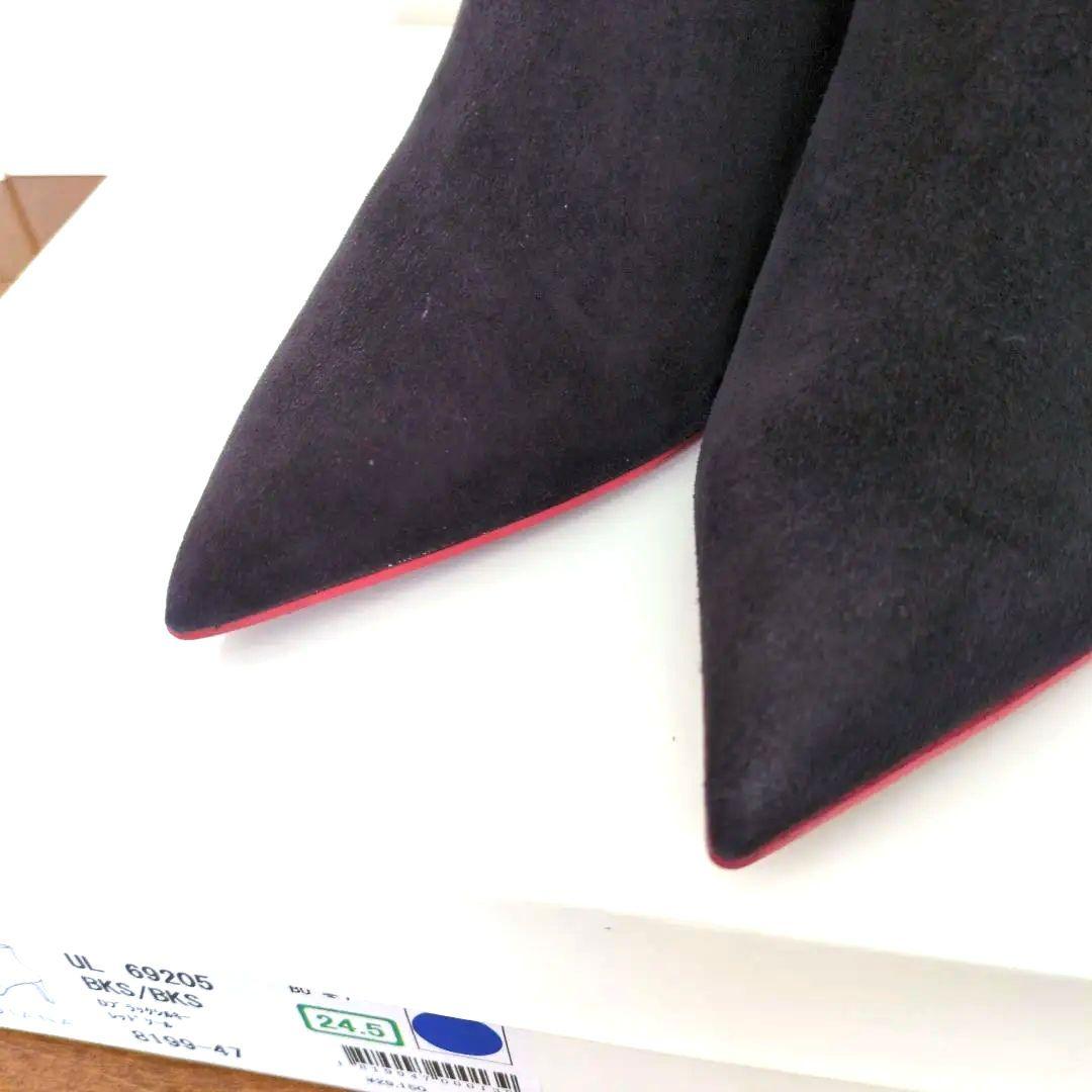 ダイアナ ショートブーツ スエードシルキー