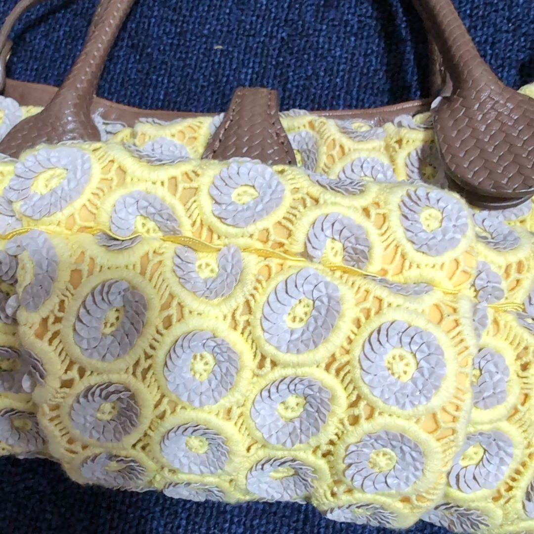 JAMINI PUECH イエローショルダーバッグ