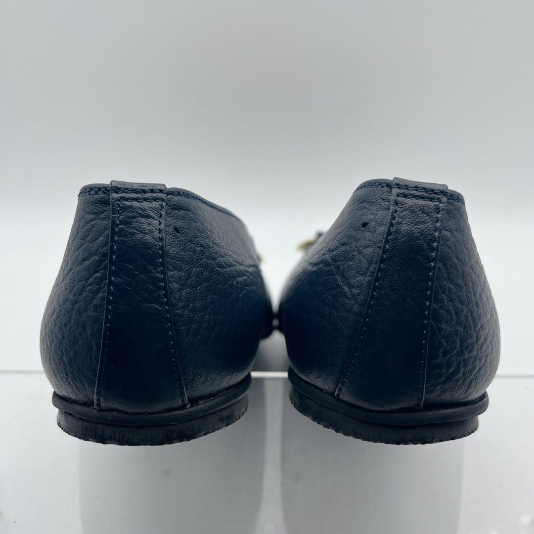 極美品✨定番❗️ミハマ カッターシューズ フラットシューズ ネイビー 23.5