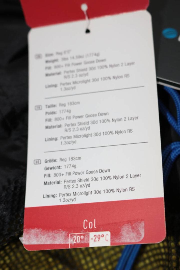 Marmot　COL　-20　LONG　800+　ダウン　防水透湿　-29℃対応