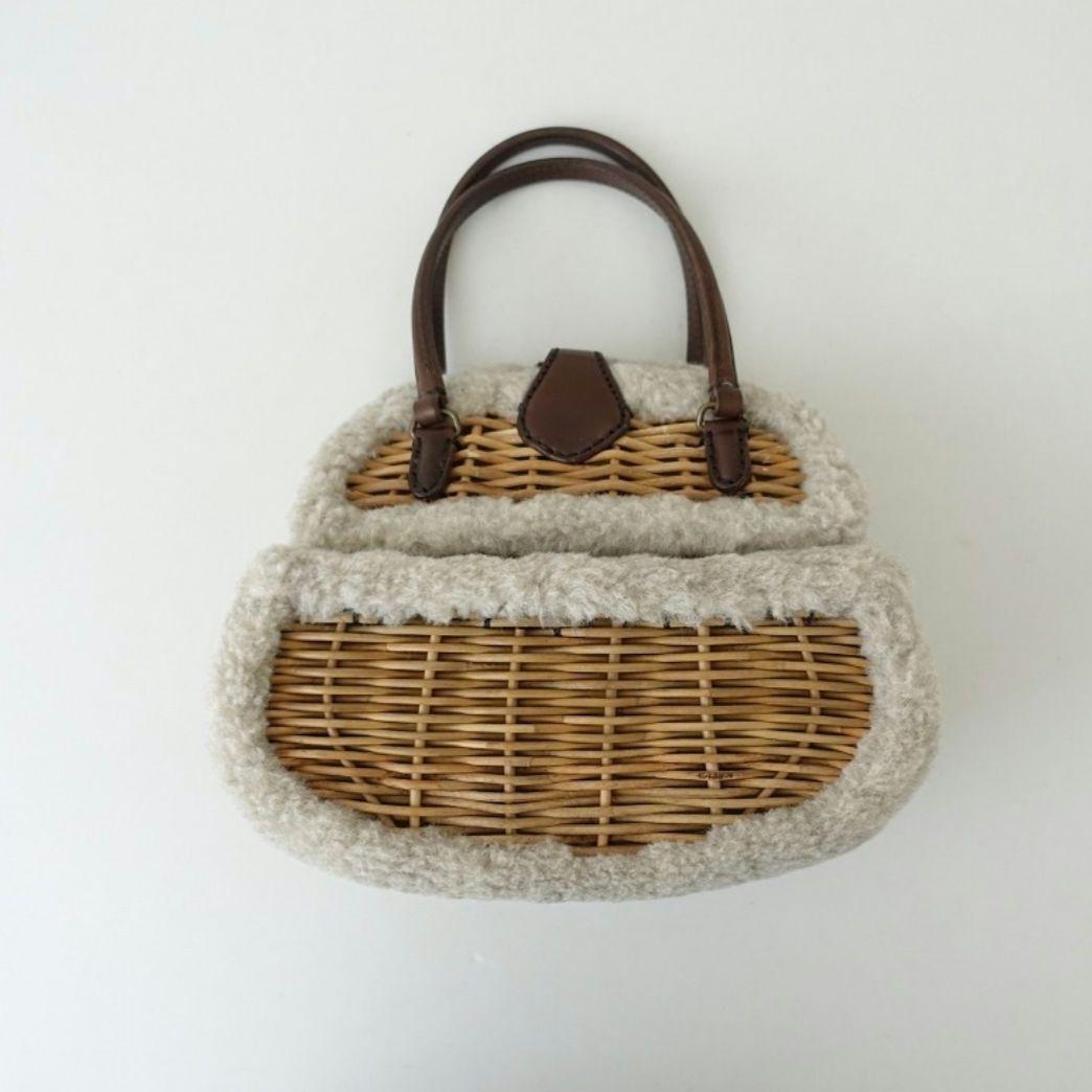 2024AWエバゴスBIRD JOURNEY トリミングハンドバッグ定価12万