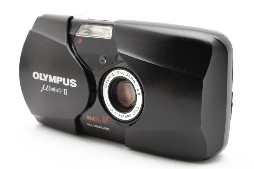 美品 OLYMPUS μ II ブラック コンパクトフィルムカメラ