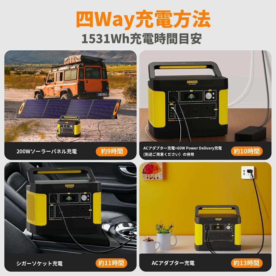 EVOPOW ポータブル電源 1531Wh