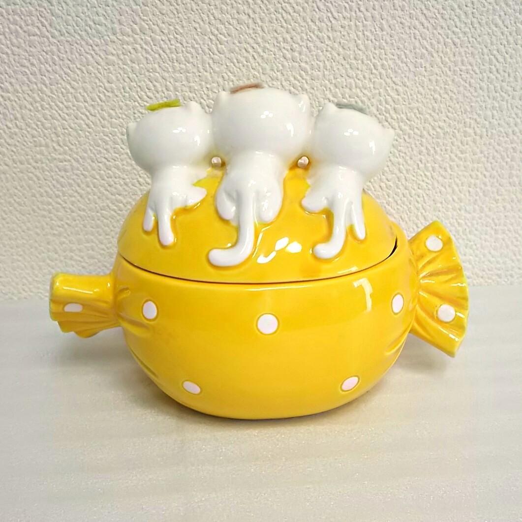 【昭和レトロ 平成レトロや猫好きに♪】かわいいネコちゃんの小物入れ♡