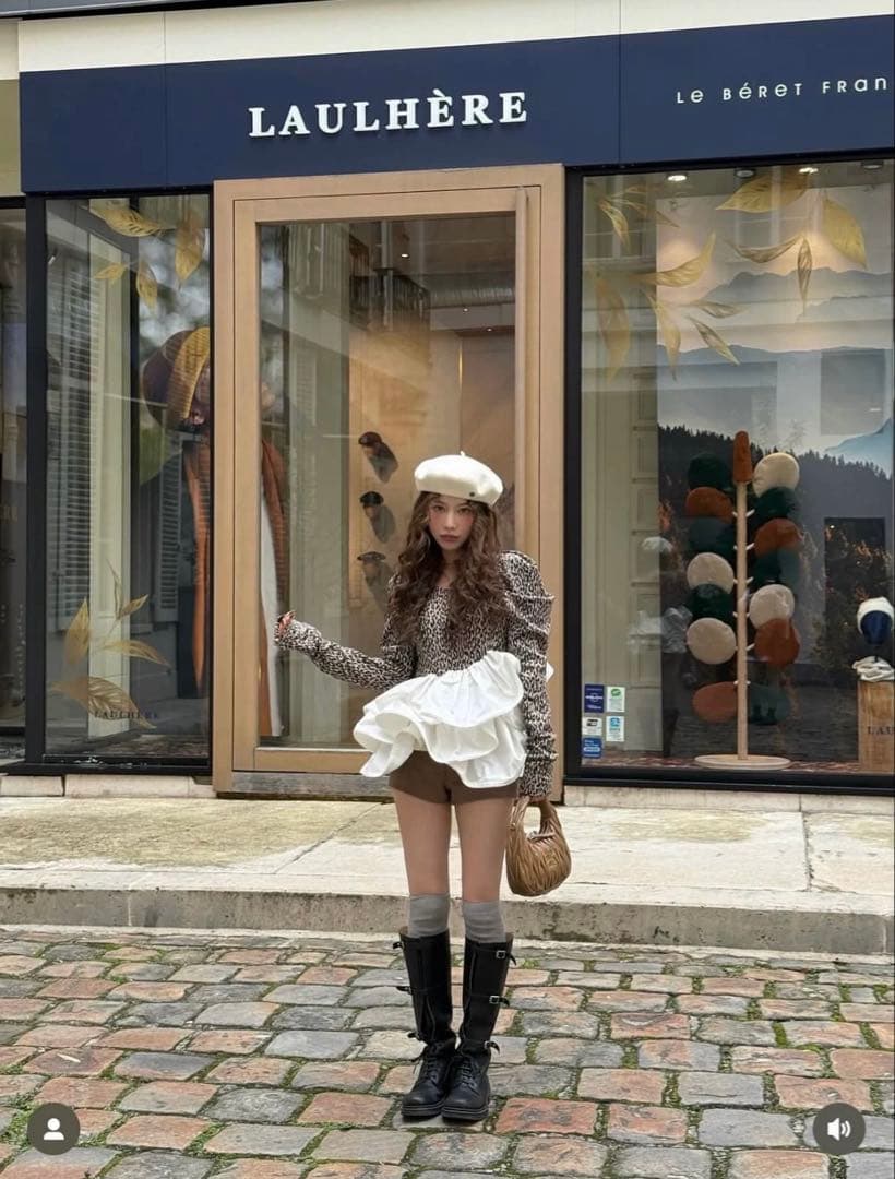 トップス Bibiy. EFFIE PEPURAMU LEOPARD TO