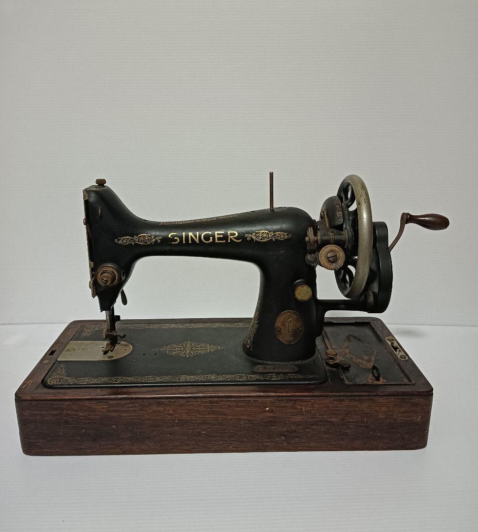 m*k様 アンティーク　SINGER 　手回しミシン　 　木製ケース付き