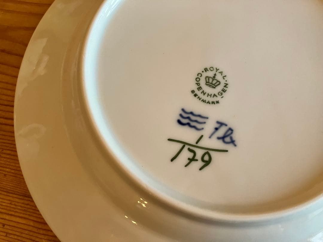 ロイヤルコペンハーゲン　ブルーフルーテッド　19デザートプレート×6