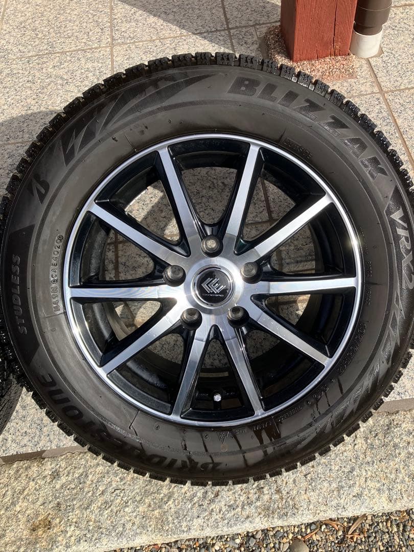 【1/18本日発送可】195/65/R15スタッドレス タイヤホイール4本セット