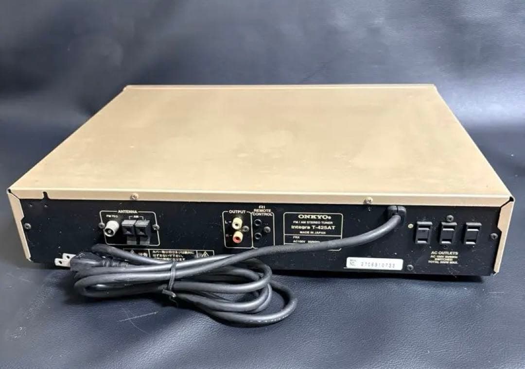 【通電確認済み】ONKYO　オンキヨー　T-425AT　FM/AMチューナー