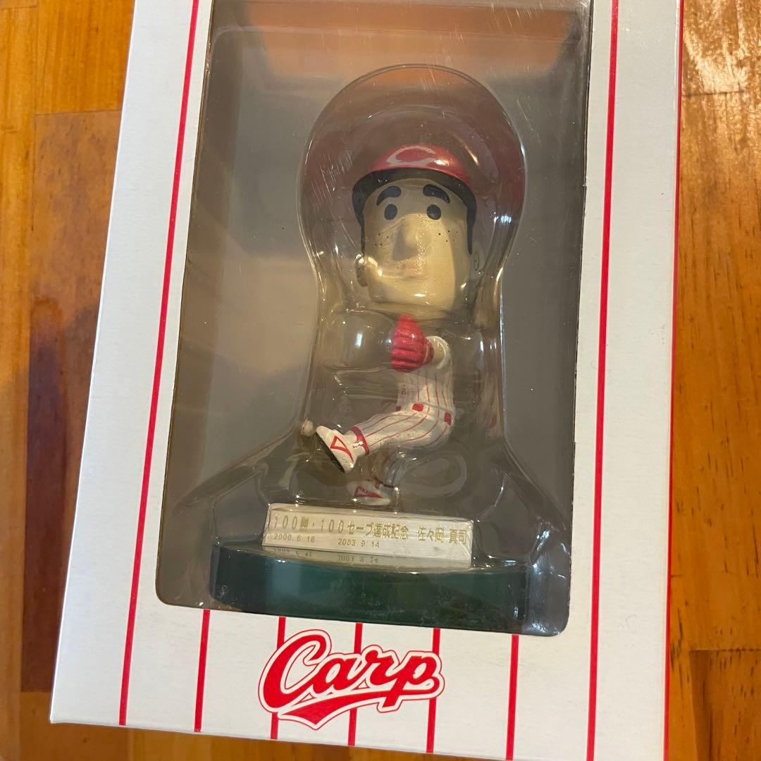 広島　東洋　カープ　プレイヤーズ首振り人形　佐々岡真司　フィギュア　ボブルヘッド
