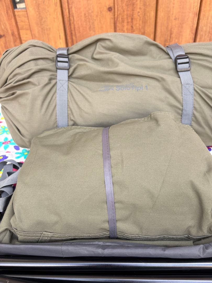 BUNDOK ソロティピー1tc＋フロントウォール＋純正二股ポール