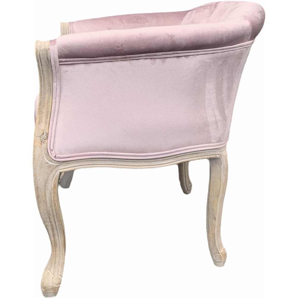 シングルソファ 1人掛け アームチェア ピンク 17702AC-PK