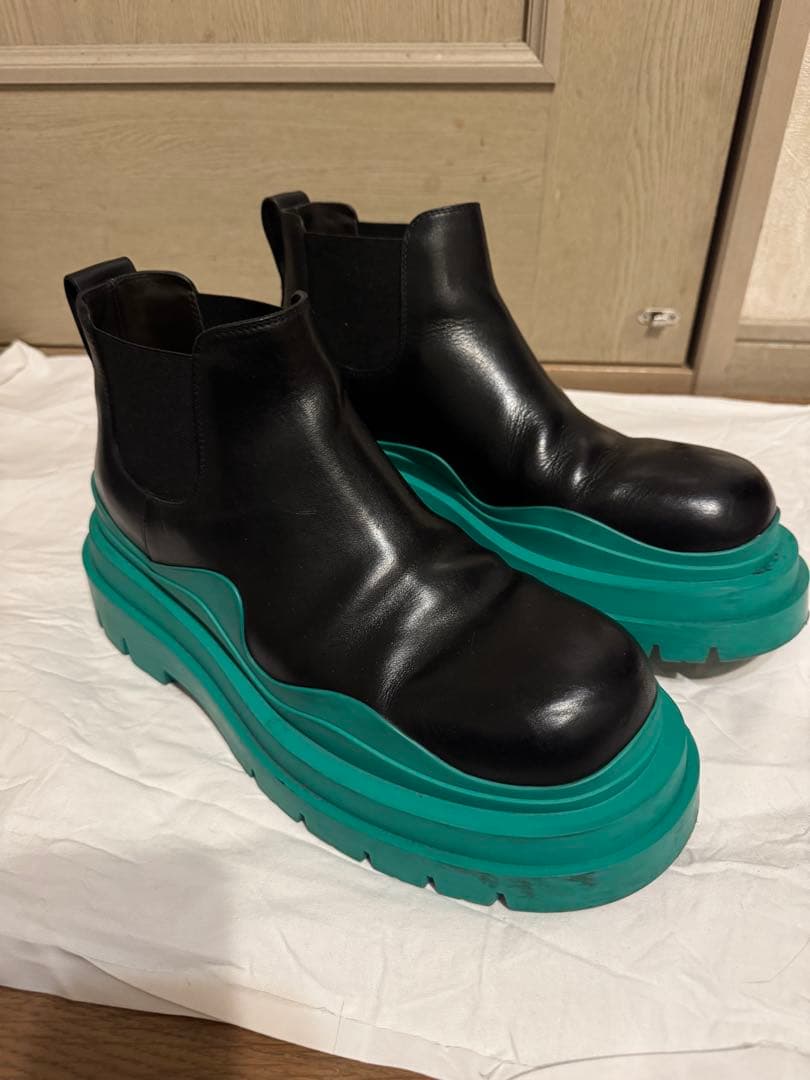 ボッテガヴェネタ　タイヤブーツ 42 グリーン