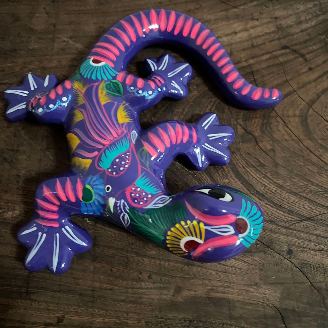 メキシコ民藝 トカゲ陶オブジェ 80–90s ヴィンテージ