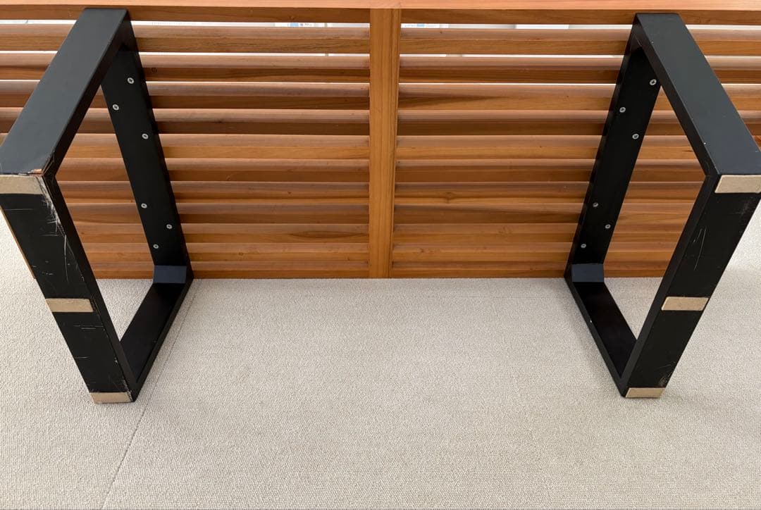 古着屋ライク ネルソンベンチ　リプロダクト品　ガラス天板付　たのメル便発送