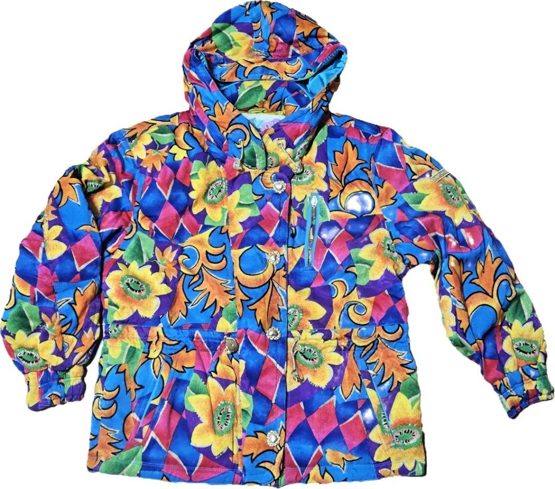 PHENIX 花柄 スキーウェア 上下セット 昭和レトロ レディース