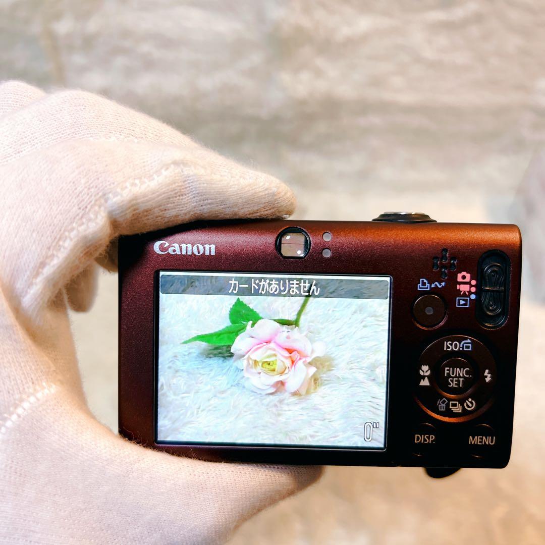 極美品 動作確認済 Canon IXY 20IS ブラウン デジカメ バッテリー