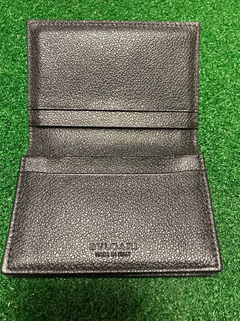 【美品】ブルガリ ミレリゲ エンブレムプレート カードケース 名刺入れ