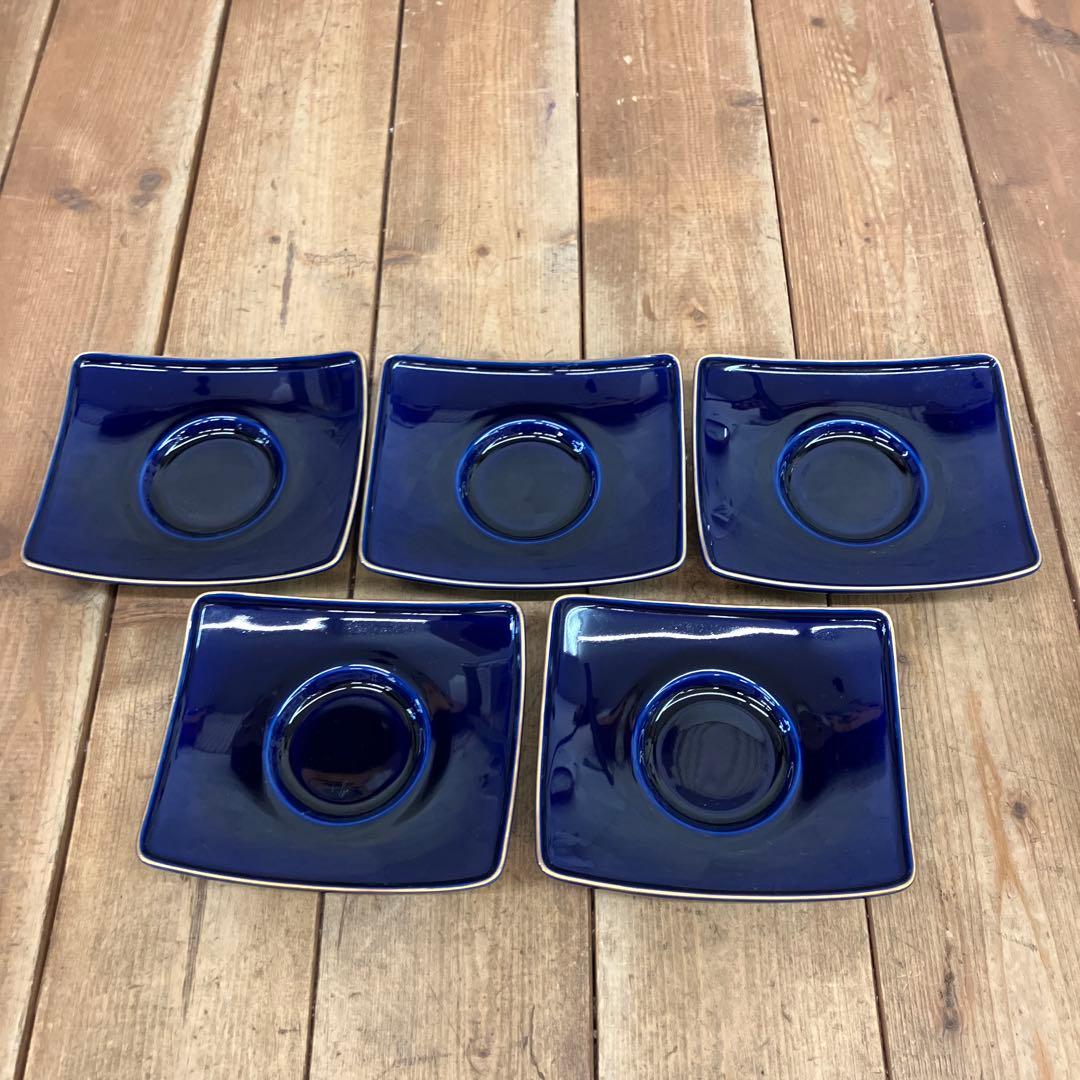 深川製磁 オリエンタルブルー 陶器製 銘々皿 茶道具セット 湯飲み 急須 大皿