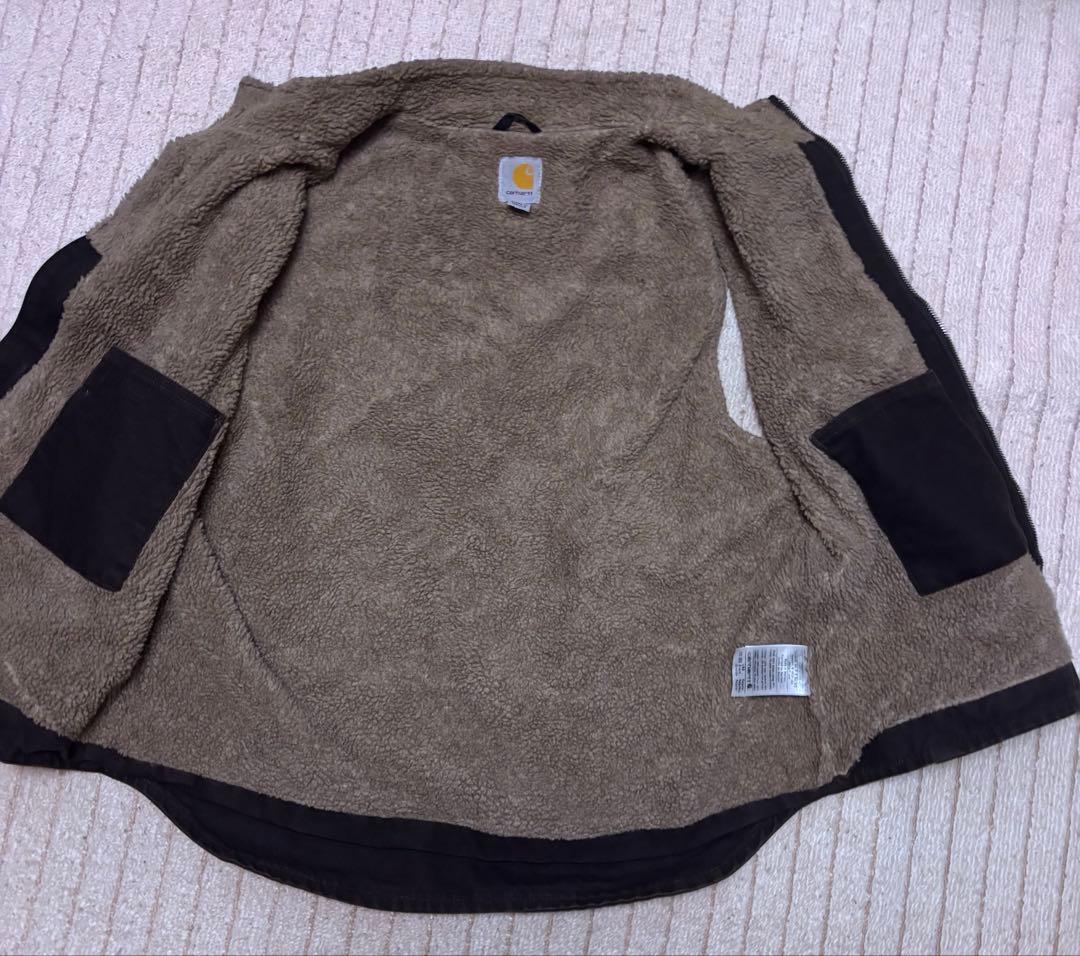 トップス 90S Carhartt boa vest dark brown Mexico