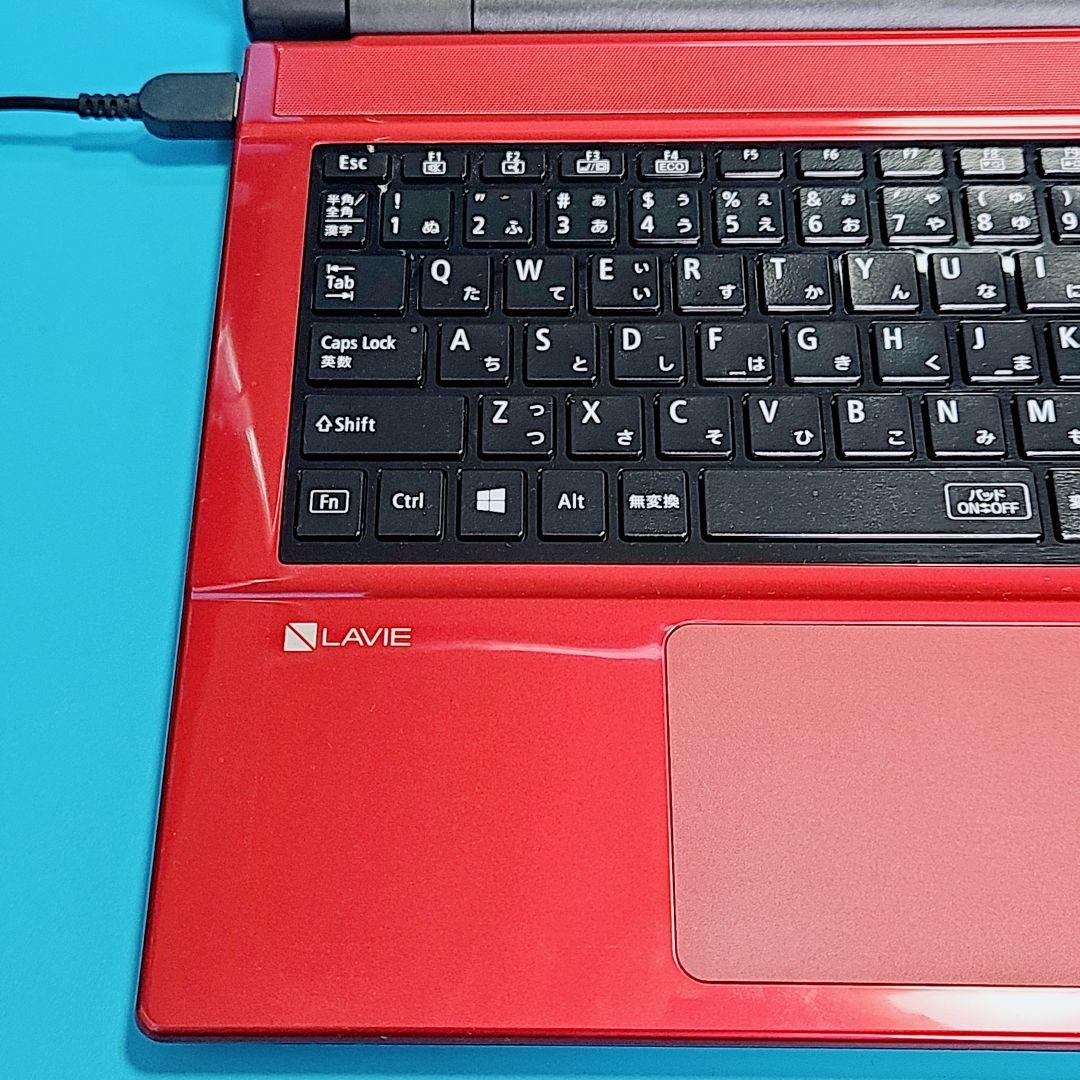 NEC LaVie/ノートパソコン/大容量1TB/赤