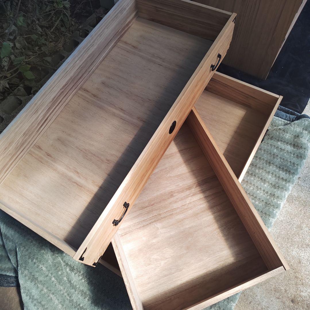 昭和レトロ 高級三段総桐タンス 古民家 当時物