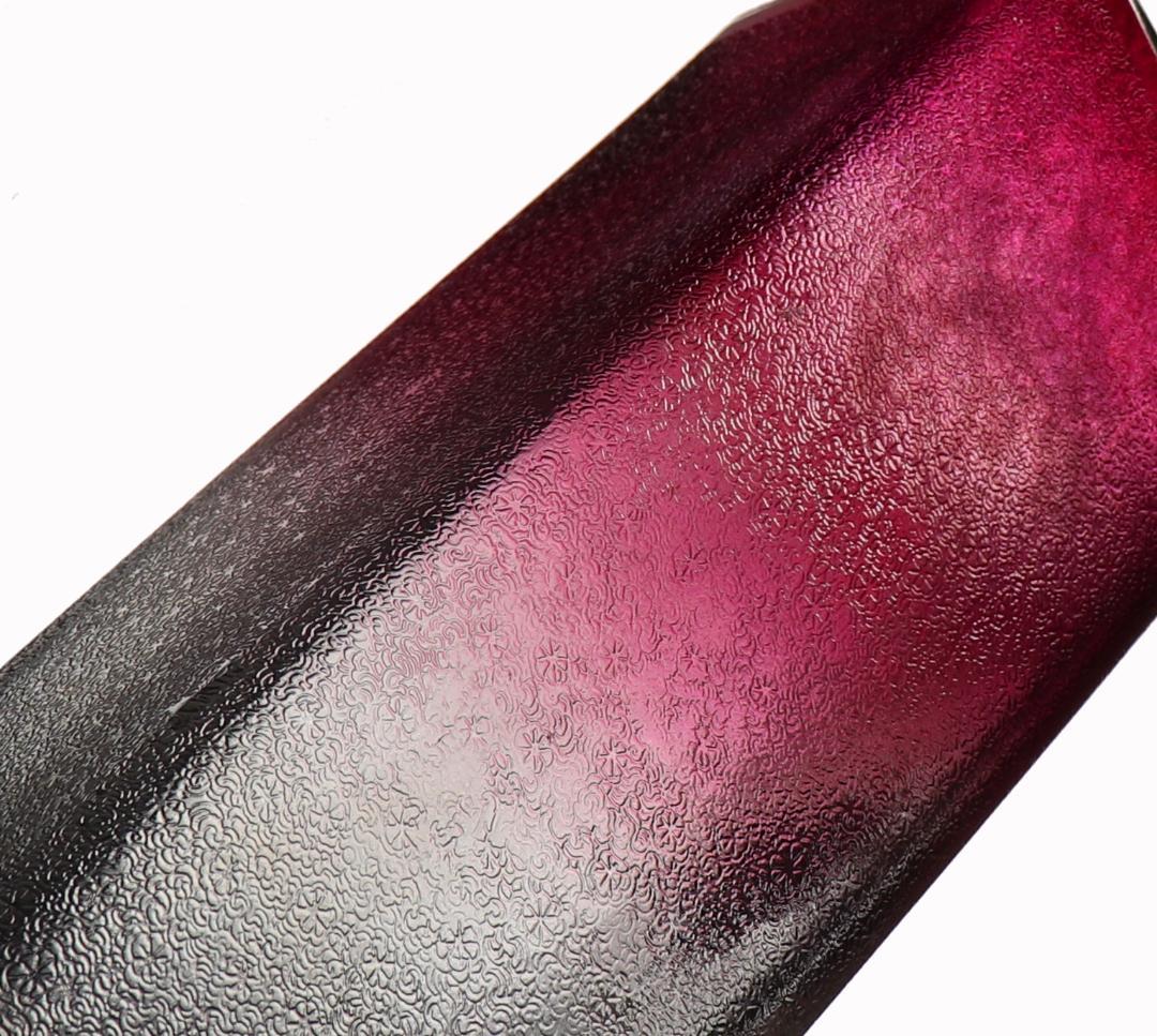 オールド・バカラ 最高級1900年 金彩グラデーション22cm大型スクエア型花瓶