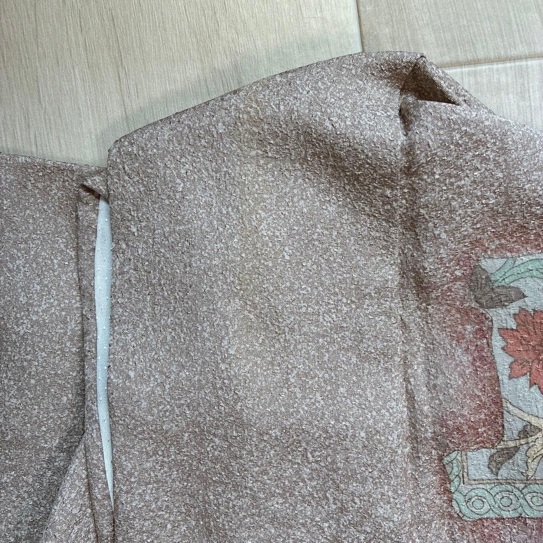 〈長襦袢➕〉訪問着　フルセット　着物　正絹　卒業式　オリエンタル　唐草　J10