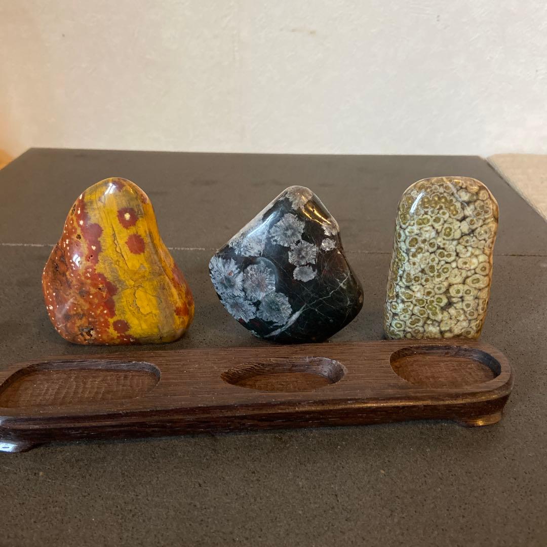 歳末フェア価格　根尾谷の美石　★鑑賞石　菊花石　桜石　孔雀石