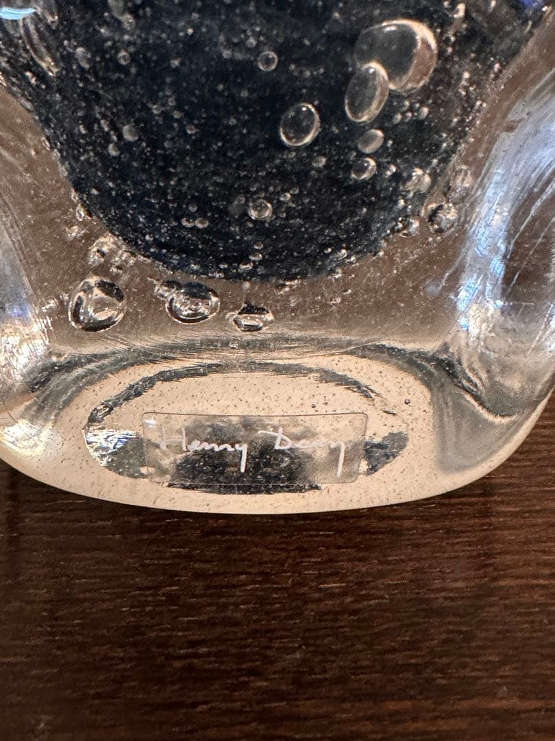 ⭐️ 希少Henry Deanヘンリーディーン ヴィンテージ キューブガラス 花瓶