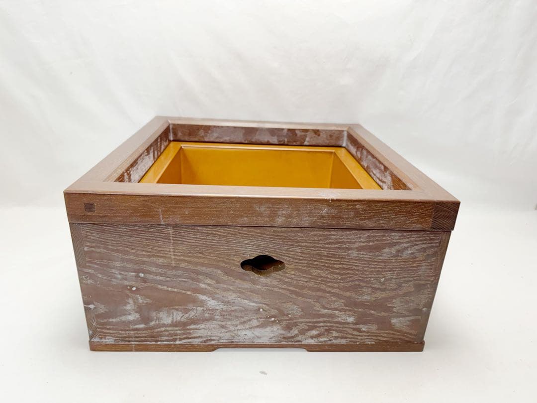 ほぼ未使用 茶道具 桑 置炉 釜 炉.置炉用炭型電熱器 3点セット 紙箱