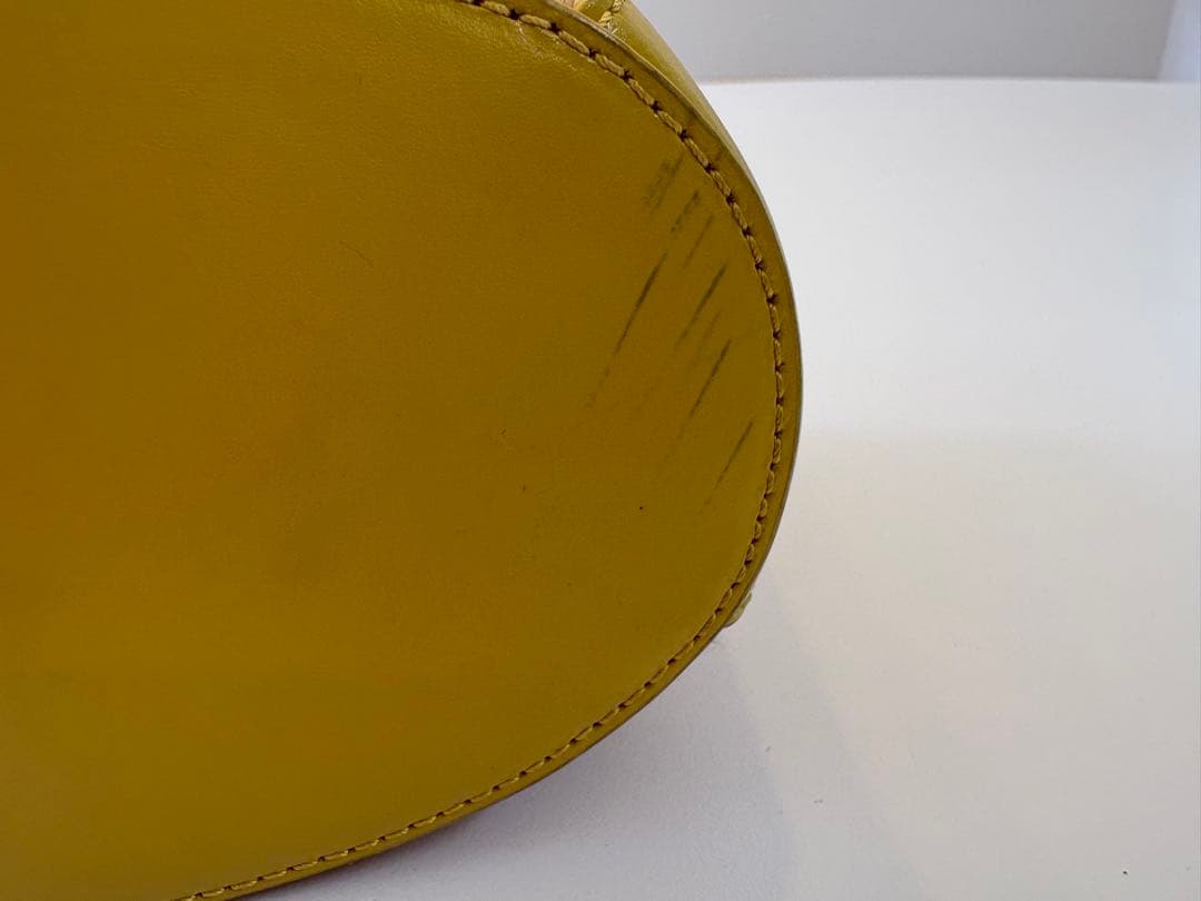 林檎⭐︎ストロー レザー バッグ　マルニ　ショルダーバッグ　カゴバック