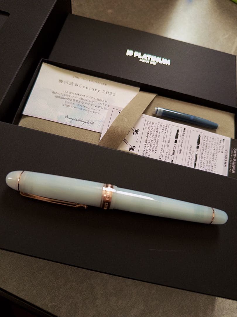 駿河湾春 Century 2025 万年筆　字幅F