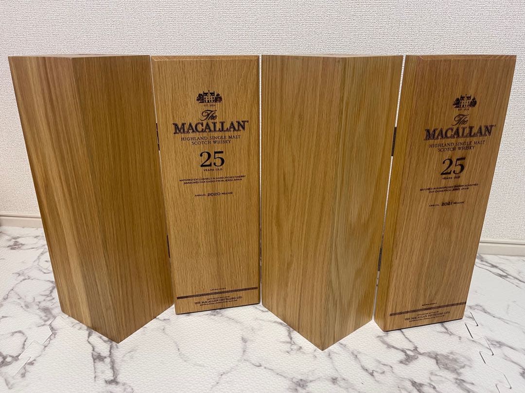 マッカラン25 空箱　空瓶　2セット
