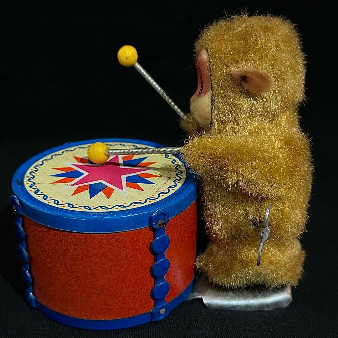 富士プレス 【 モンキー・ザ・ドラマー 】ブリキ玩具 【動作良好】1960年代