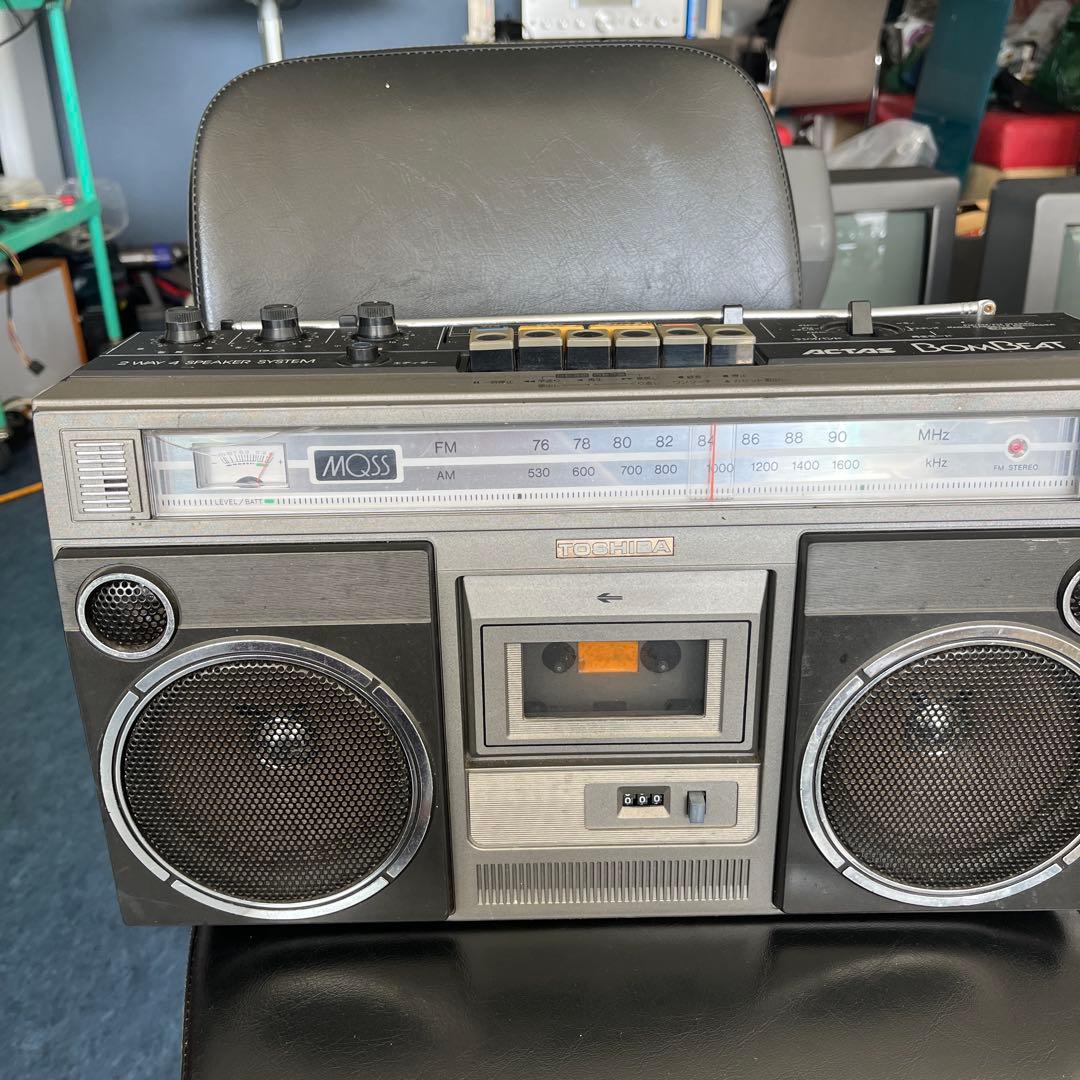 昭和レトロ東芝 TOSHIBAステレオラジオカセットレコーダーRT-8360S